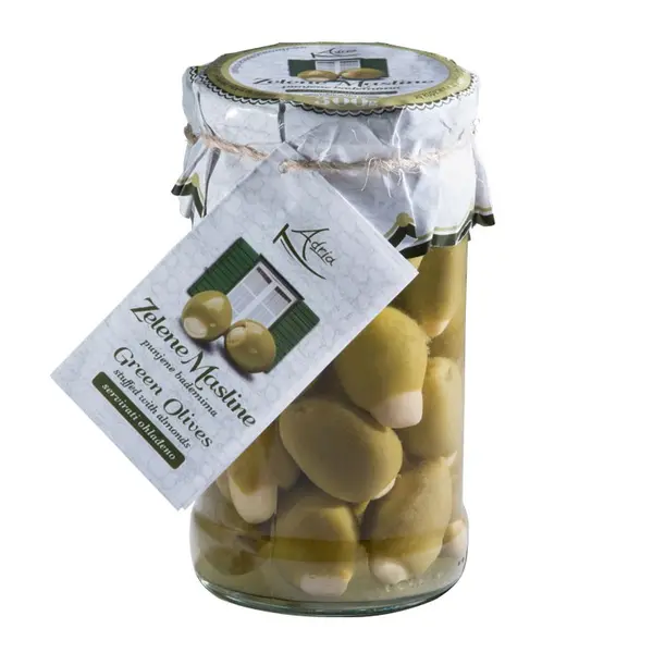 GREEN OLIVES WITH ALMONDS-0