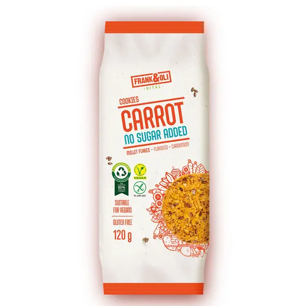 GLUTEN-FREE COOKIES FLAX - CARROT WITHOUT SUGAR-0