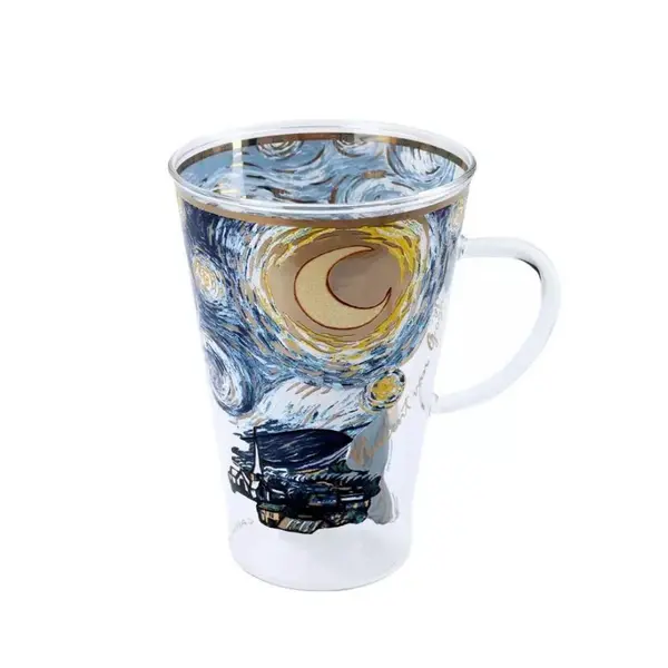 VAN GOGH STAKLENA ŠALICA ZVJEZDANA NOĆ-0