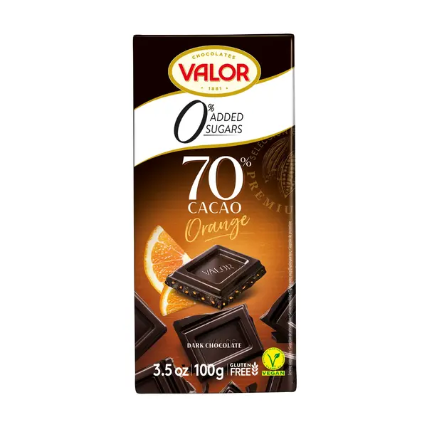 TAMNA ČOKOLADA 70% S NARANČOM BEZ GLUTENA-0