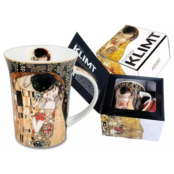 KLIMT ŠALICA POLJUBAC CRNA-0