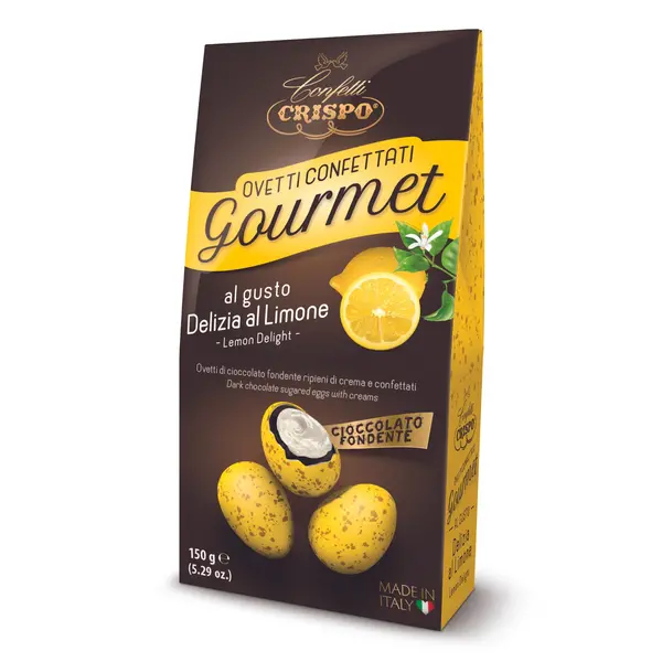 DARK CHOCOLATE EGGS - LEMON 150 g-0