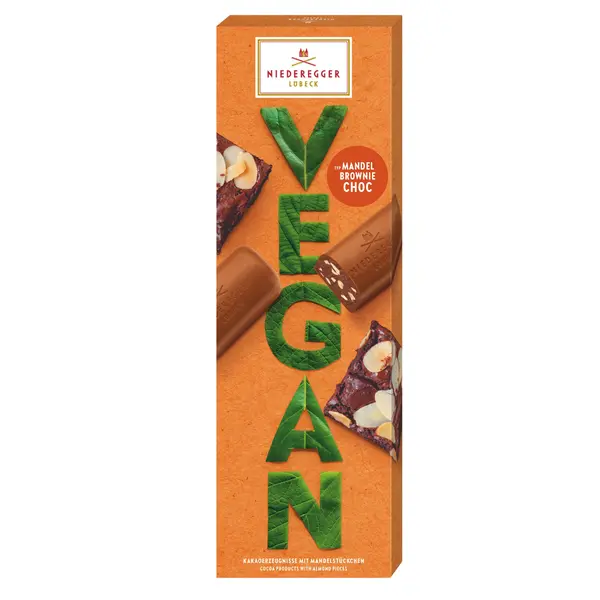 GIFT BOX NIEDEREGGER VEGAN ALMOND BROWNIE WITH 8 MINI BARS 100 G-0