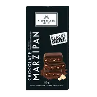 MARZIPAN DARK CHOCOLATE BLACK AND WHITE