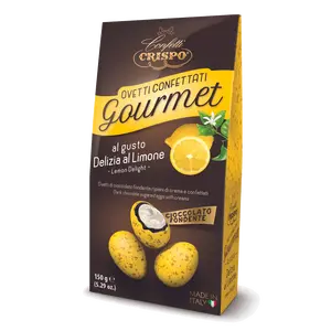 DARK CHOCOLATE EGGS - LEMON 150 g