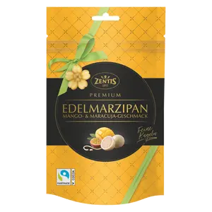 MARZIPAN WITH MANGO AND PASSION FRUIT